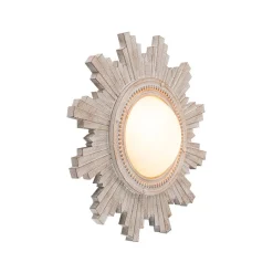 Antique Apollo Sunburst Sculpture Flush Mount / Wall Light
