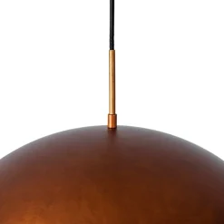 Antique Copper Style Iron Oversized Dome Pendant Light