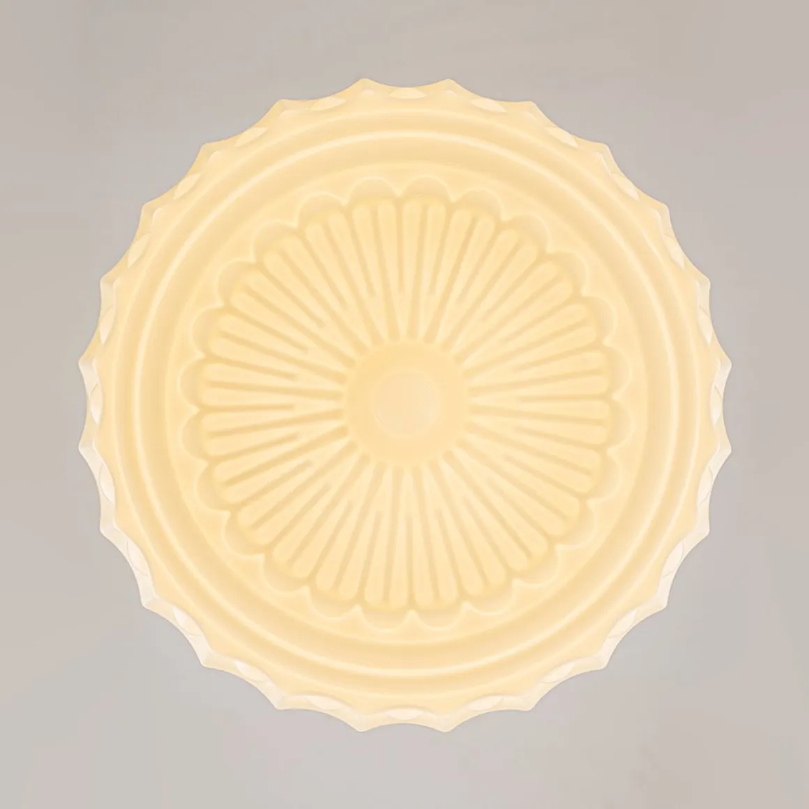 Art Deco Sculptural Milk Glass Schoolhouse LED Pendant