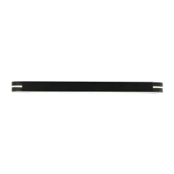 Black Minimalist Oval Dimmable LED Flush Mount Light