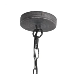Boho 4-Light Wood Beaded Lantern Pendant