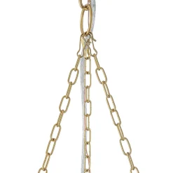 Boho Pleated Flower White Fabric Cage Pendant Light