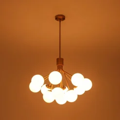 Bouquet Tiered Sputnik Pendant Frosted Glass Bubble Chandelier