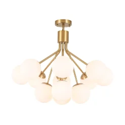 Bouquet Tiered Sputnik Pendant Frosted Glass Bubble Chandelier