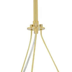 Brass Halo Shine Opal Glass Bubble Ring Chandelier