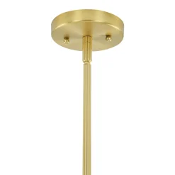Brass Halo Shine Opal Glass Bubble Ring Chandelier