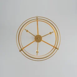 Brass 3-Light Ribbed Glass Drum Lantern Pendant Light