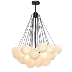 Cluster Frosted Glass Bubble Chandelier