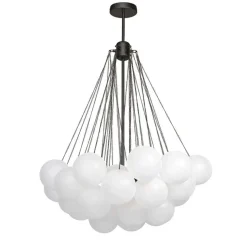 Cluster Frosted Glass Bubble Chandelier