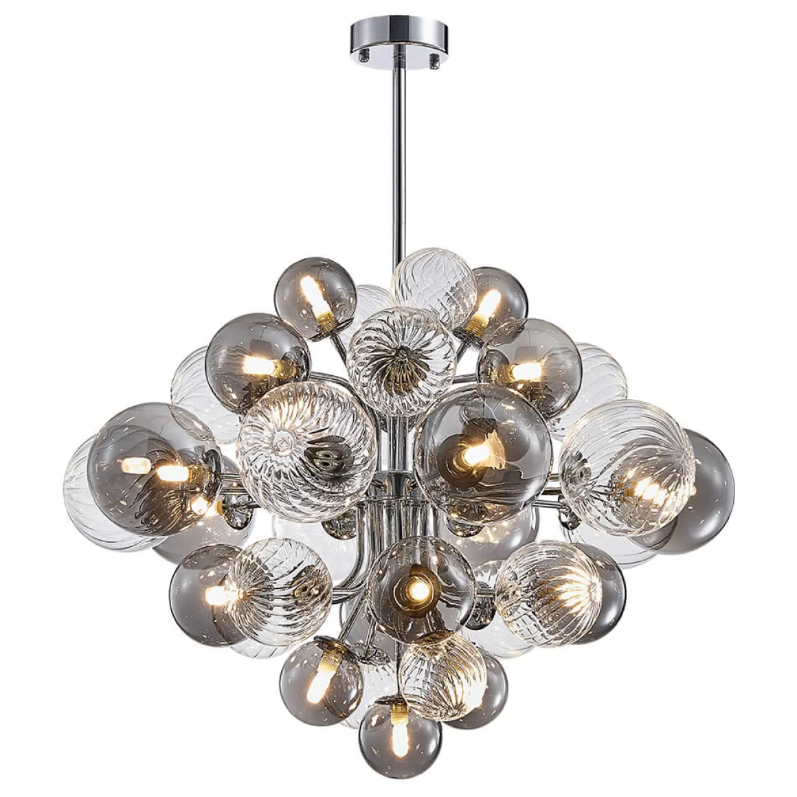 Cluster Glass Globe Bubble Chandelier 23.6"/31.5" Wide Large Chandelier