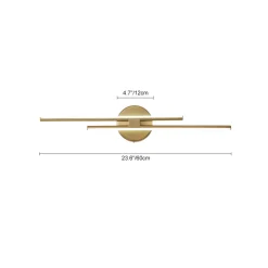 Contemporary Dimmable Linear LED Semi Flush Mount Light