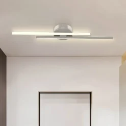 Contemporary Dimmable Linear LED Semi Flush Mount Light