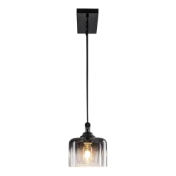 Contemporary 3-Light Gradual Smoked Glass Island Chandelier