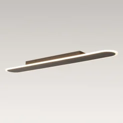 Contemporary Long Oval Warm Dimmable LED Ceiling Light