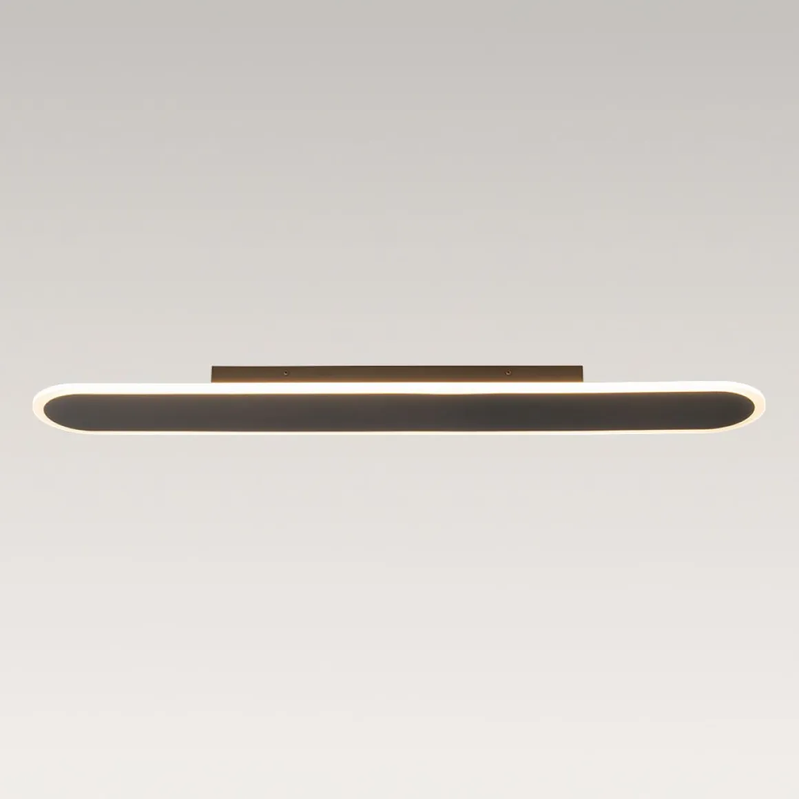 Contemporary Long Oval Warm Dimmable LED Ceiling Light