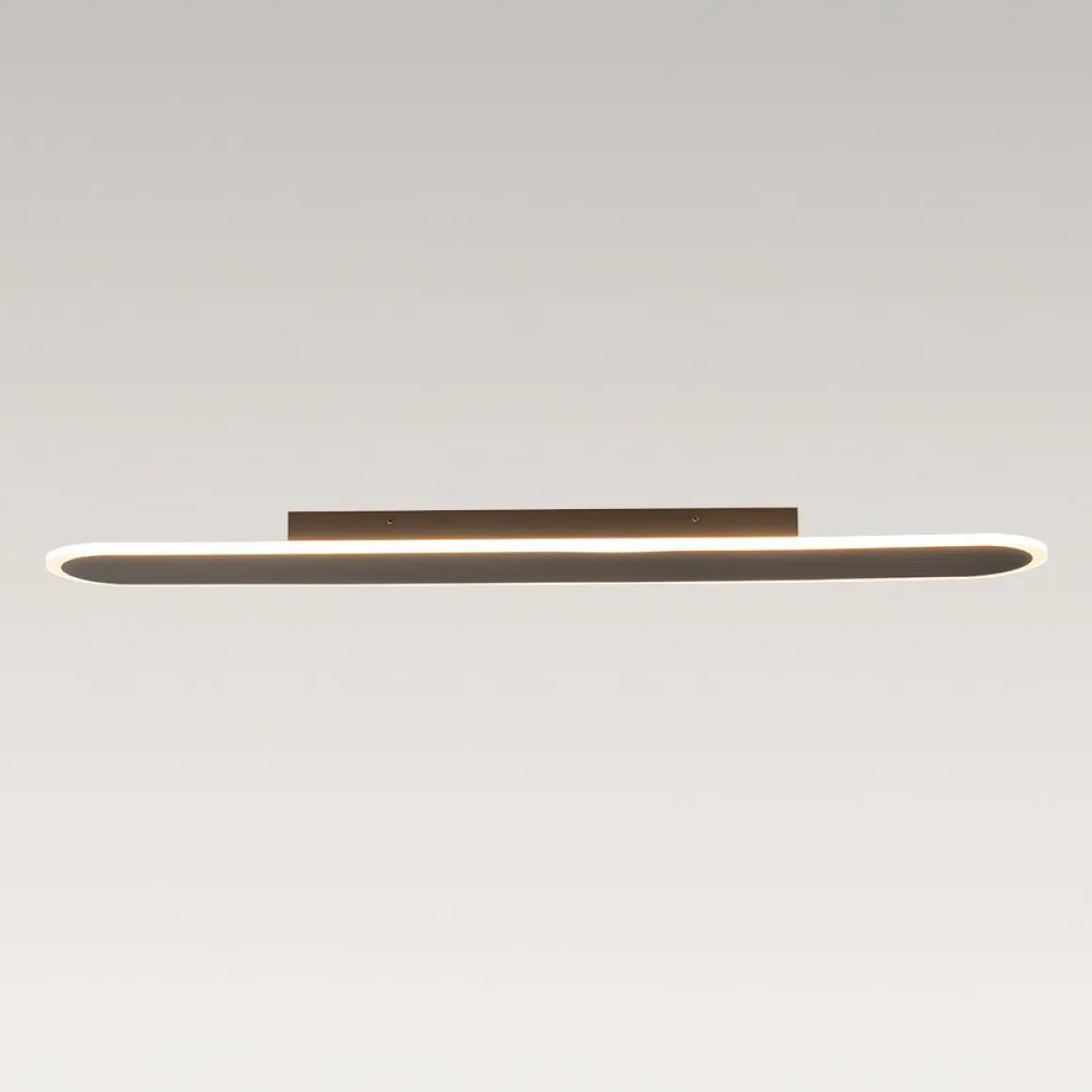 Contemporary Long Oval Warm Dimmable LED Ceiling Light