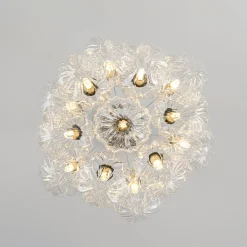 Dimmable Cluster Sculpture Texture Glass Globe Bubble Chandelier