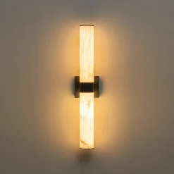 Dimmable LED Marble Tube Linear Bathroom Wall Sconce