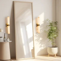 Dimmable LED Marble Tube Linear Bathroom Wall Sconce