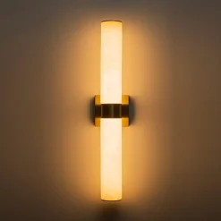 Dimmable LED Marble Tube Linear Bathroom Wall Sconce