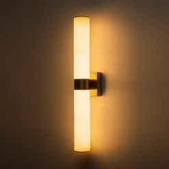 Dimmable LED Marble Tube Linear Bathroom Wall Sconce