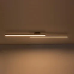 Dimmable 2-Light Long Strip Linear LED Flush Mount