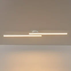 Dimmable 2-Light Long Strip Linear LED Flush Mount
