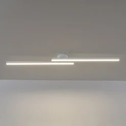 Dimmable 2-Light Long Strip Linear LED Flush Mount