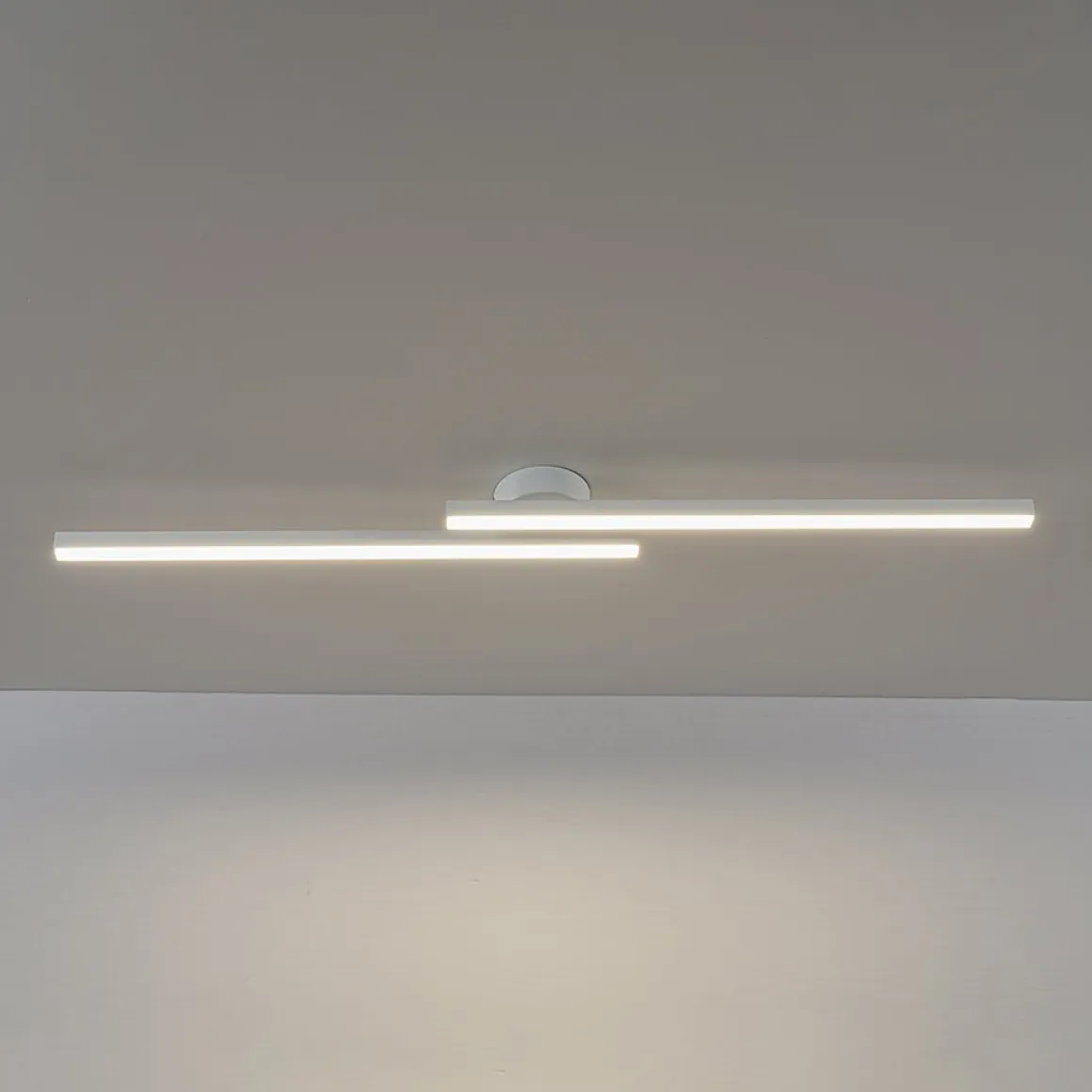 Dimmable 2-Light Long Strip Linear LED Flush Mount