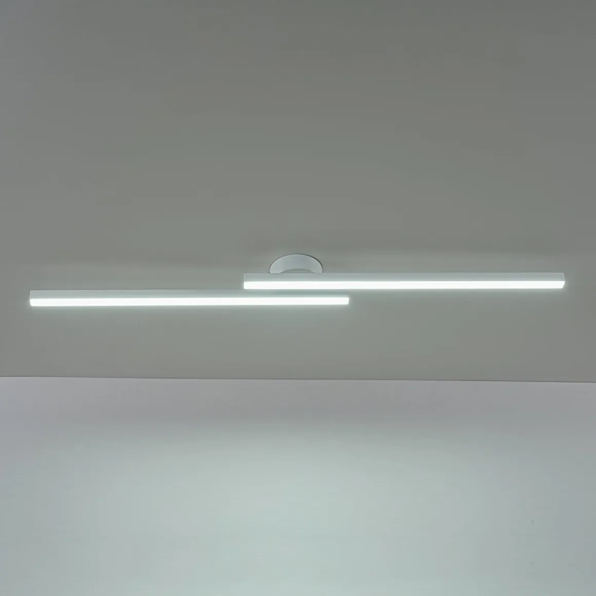 Dimmable 2-Light Long Strip Linear LED Flush Mount