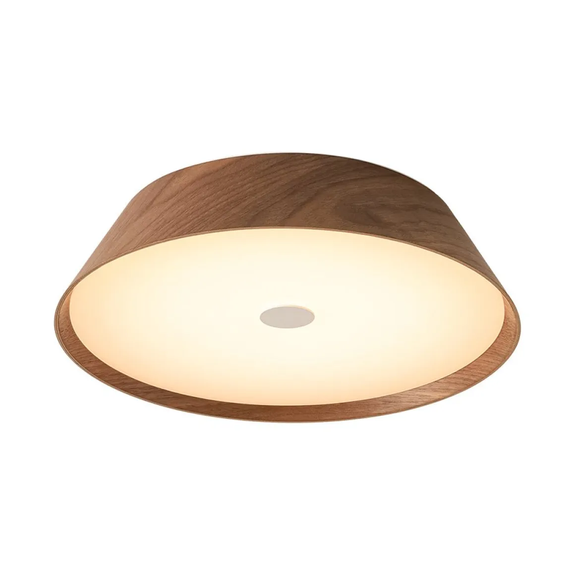 Farmhouse Wood Grain Dimmable LED Round Flush Mount Light