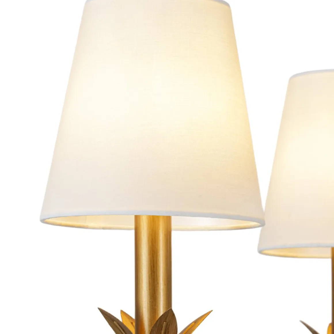 French Country 4-Light Fabric Round Candle Style Chandelier