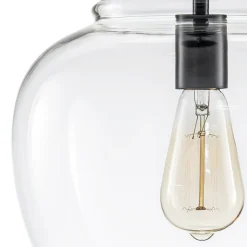 French Farmhouse 1-Light Glass Bell Kitchen Pendant Light