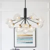 Funky Eclectic Frozen Icy Style Black Sputnik Chandelier