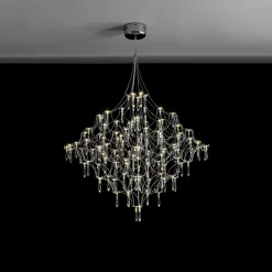Galaxy Glam Luxury LED Starlight Crystal Chandelier