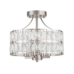 Glam 4-Light Drum Crystal Ceiling Light