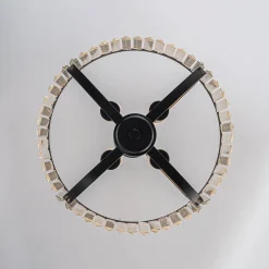 Glam 4-Light Faceted Crystal Round Cage Pendant