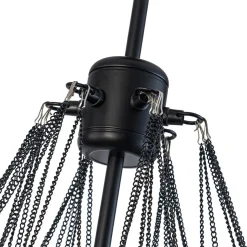 Glam Ribbed Glass Globe Textured Bubble Cluster Chandelier