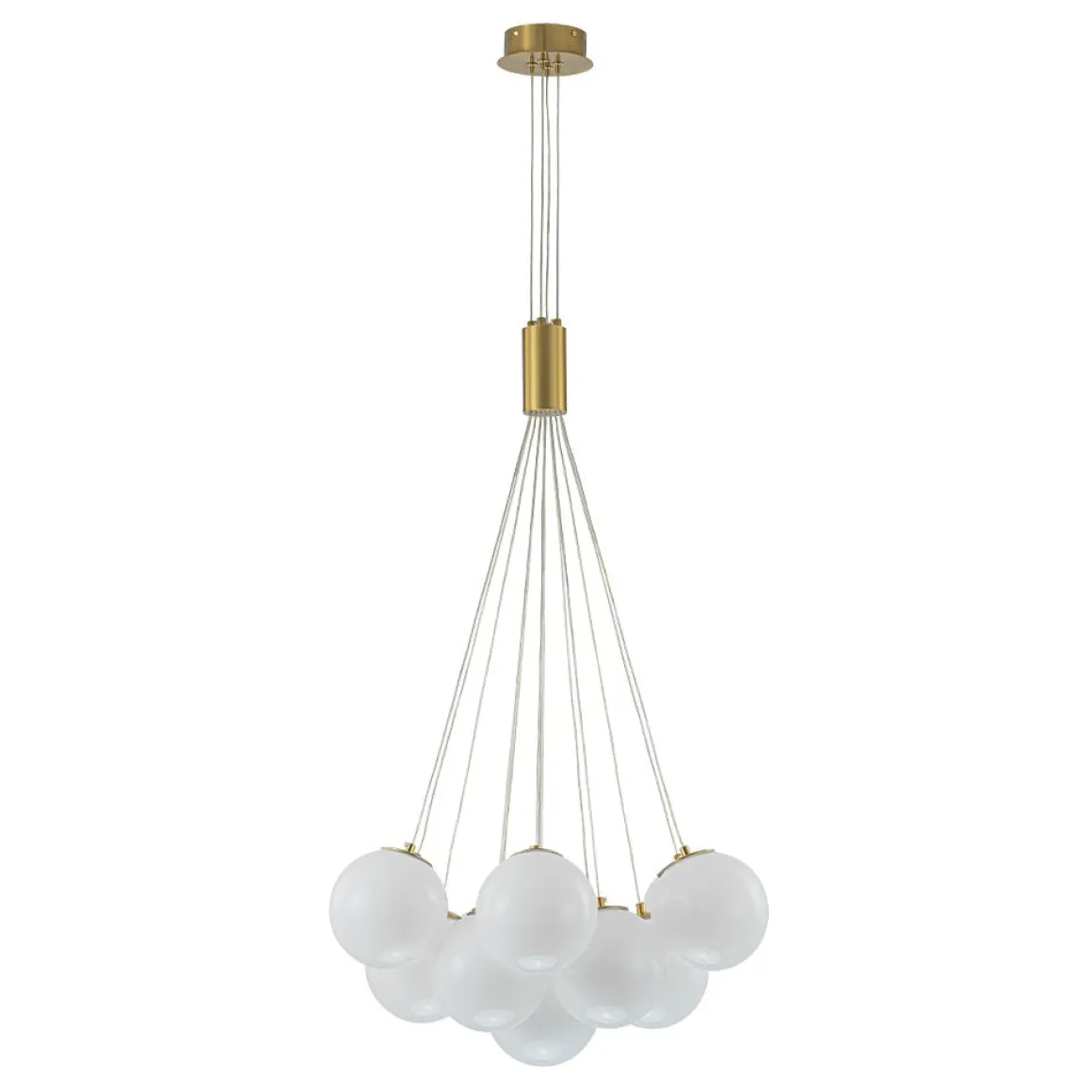 Glam Shine Opal Glass Globe Cluster Bubble Chandelier