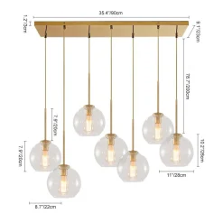 Globe Cluster Kitchen Island Pendant Light