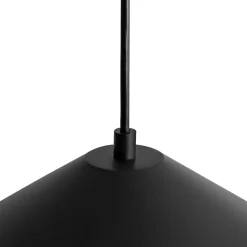 Industrial Oversized Iron Flat Cone Kitchen Pendant Light