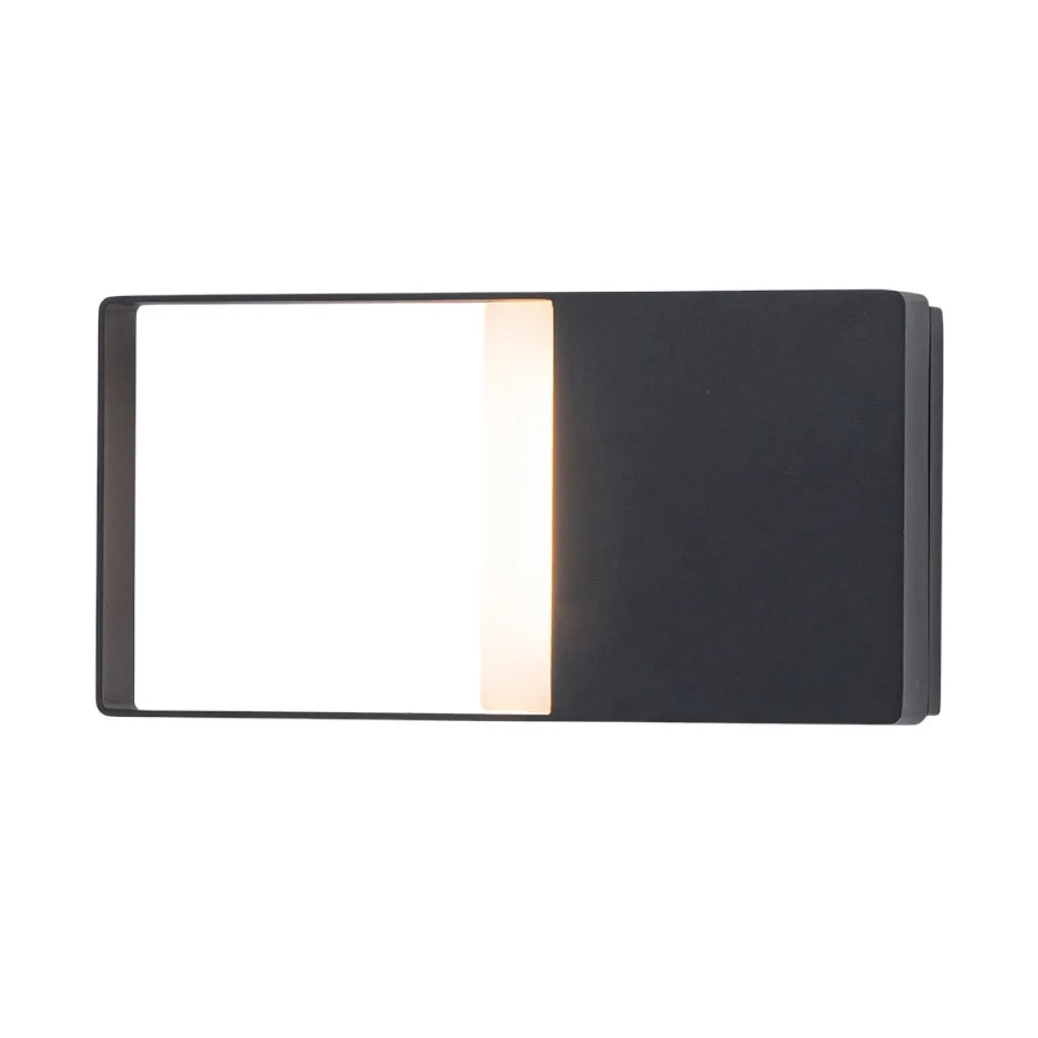 IP54 Black Rectangular Dimmable LED Outdoor Wall Lamp