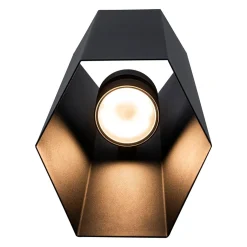 IP54 Up and Down Black Geometric Tube LED Outdoor Wall Light