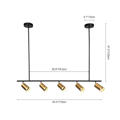 Kitchen Island Linear Pendant Track Lighting