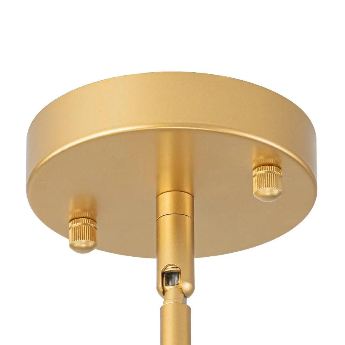 12-Light Brass Tiered Opal Glass Bubble Semi Flush Chandelier