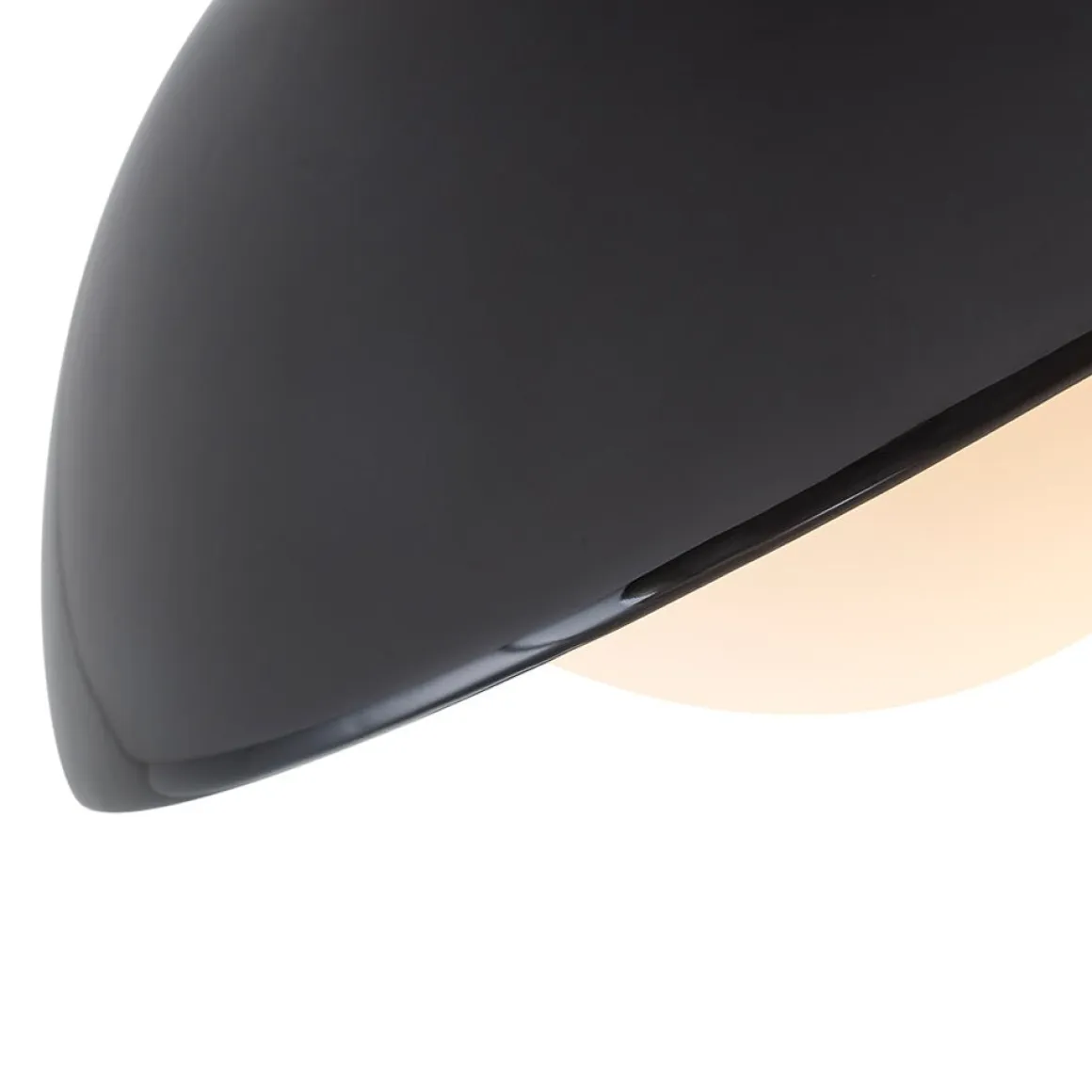 1-Light Ceramic Dome Frosted Shade Semi Flush Mount