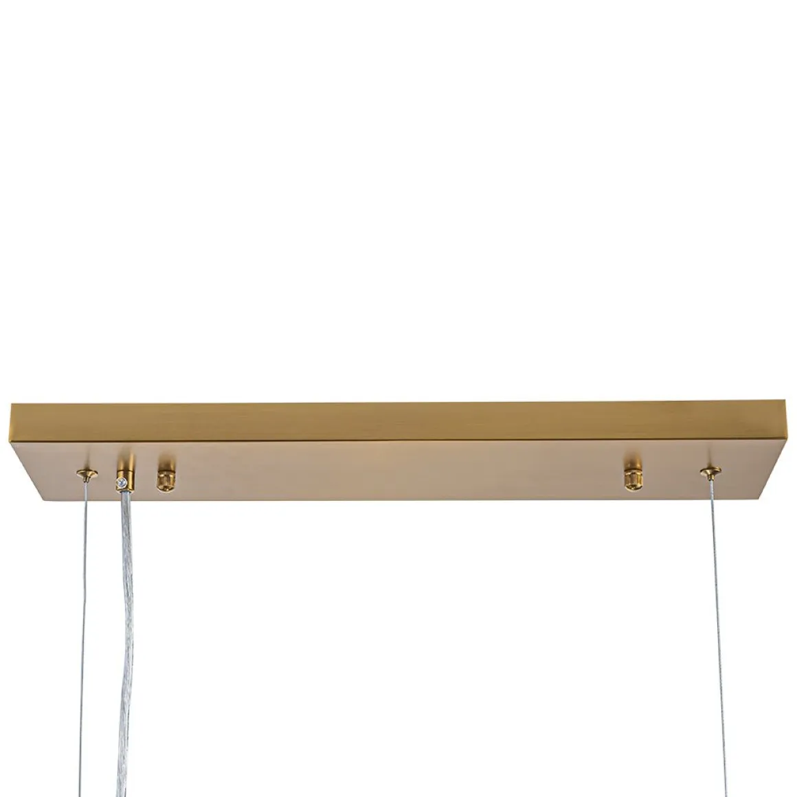 8-Light Color Tinted Glass Globe Bubble Linear Island Chandelier