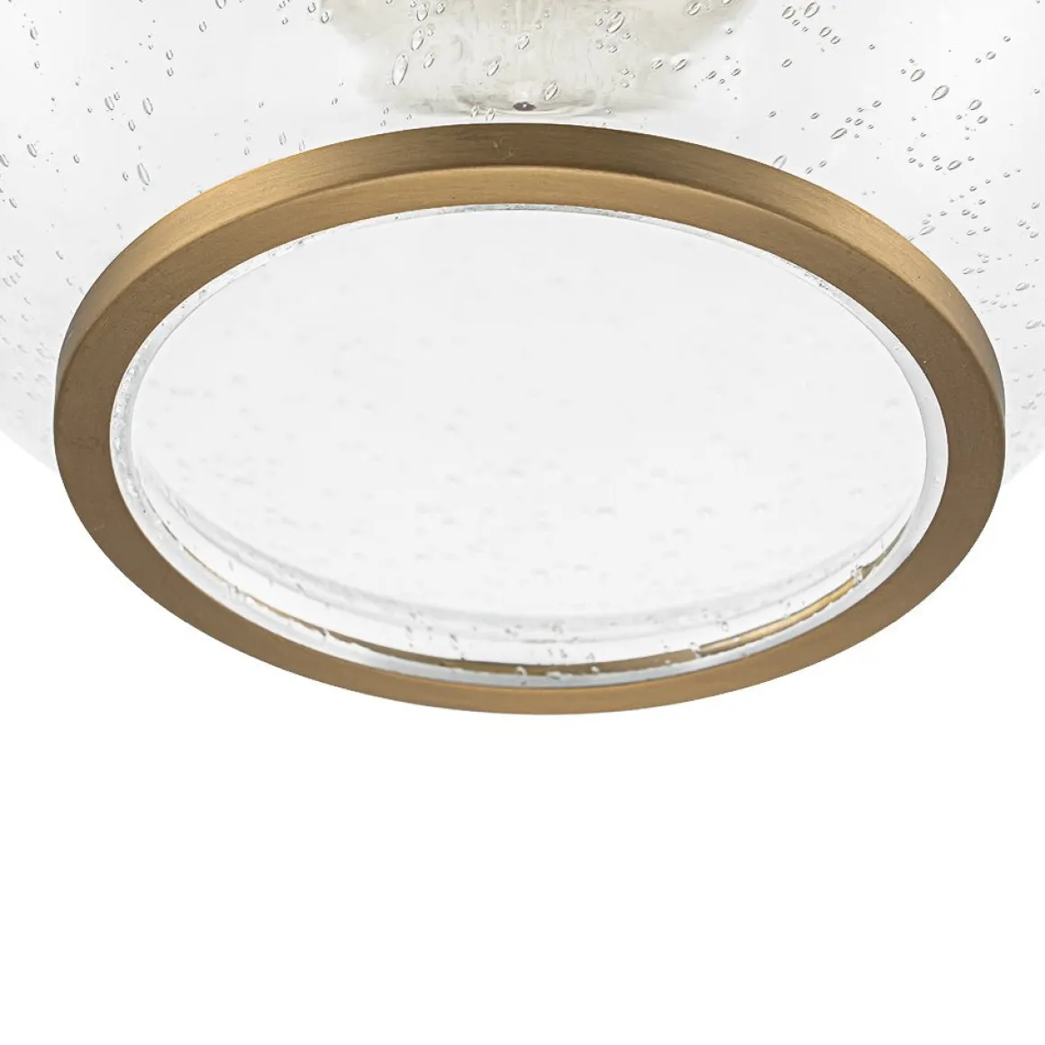 1-Light Corded Seeded Glass Globe Kitchen Pendant Light