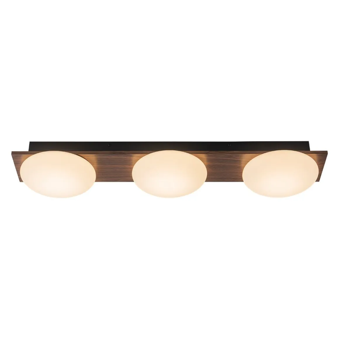 3-Light Dimmable LED Rustic Linear Flush Mount Light