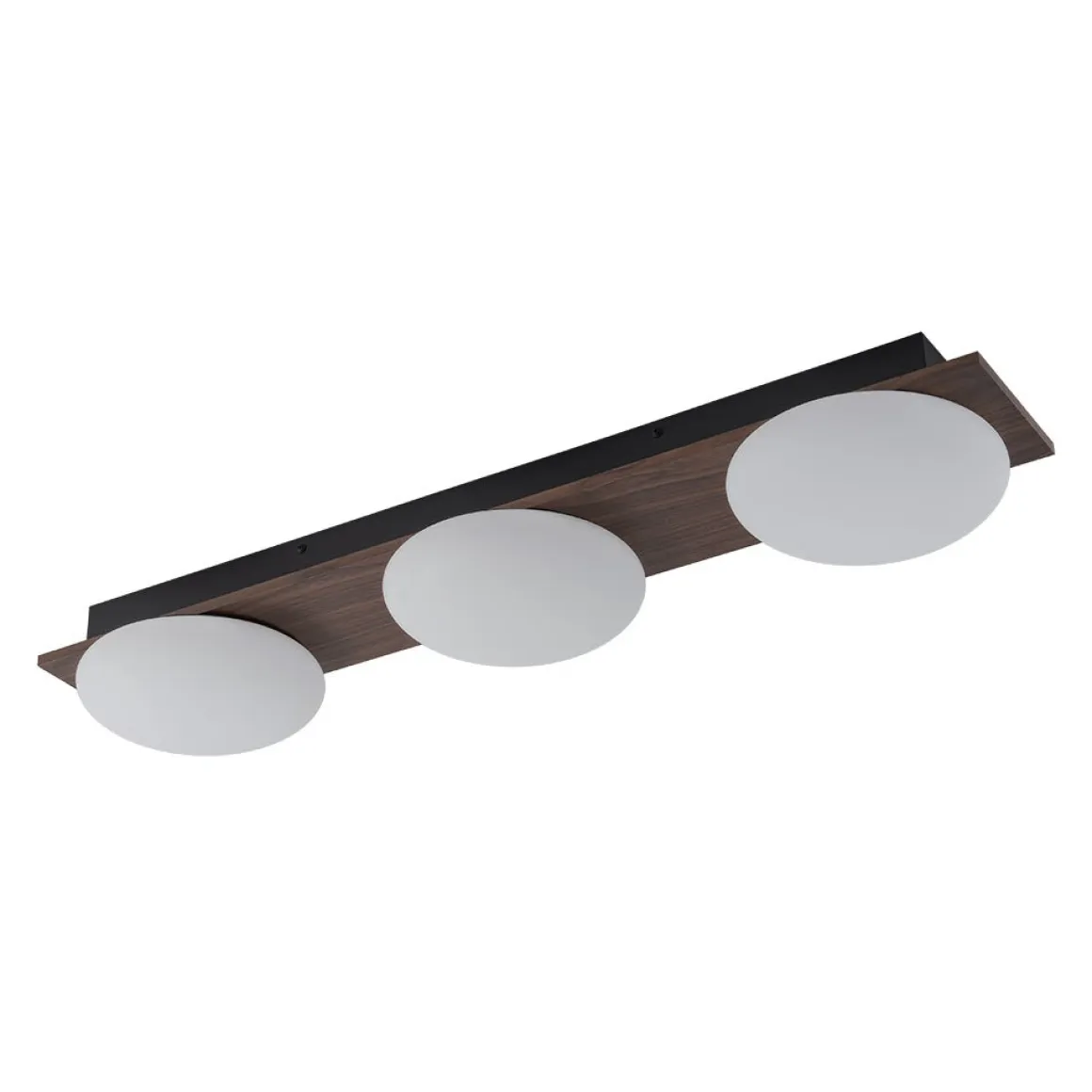 3-Light Dimmable LED Rustic Linear Flush Mount Light